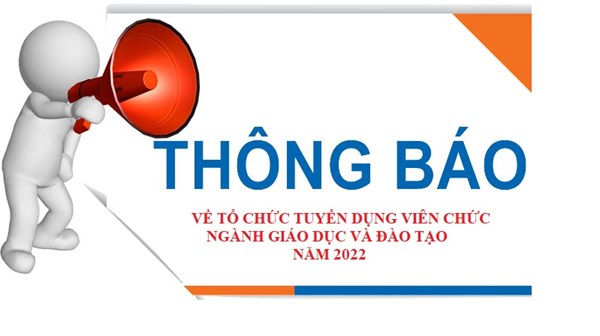 Thông báo tuyển dụng viên chức Ngành Giáo dục và Đào tạo Quận 12 năm 2022